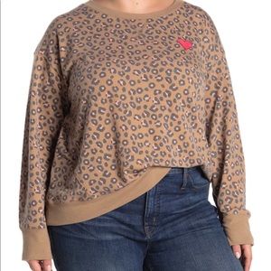 C&C California Leopard Pullover Sweatshirt